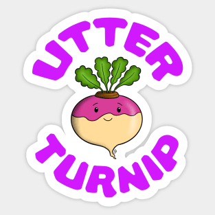 Utter turnip Sticker